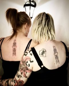 Julie et Émilie tattoos